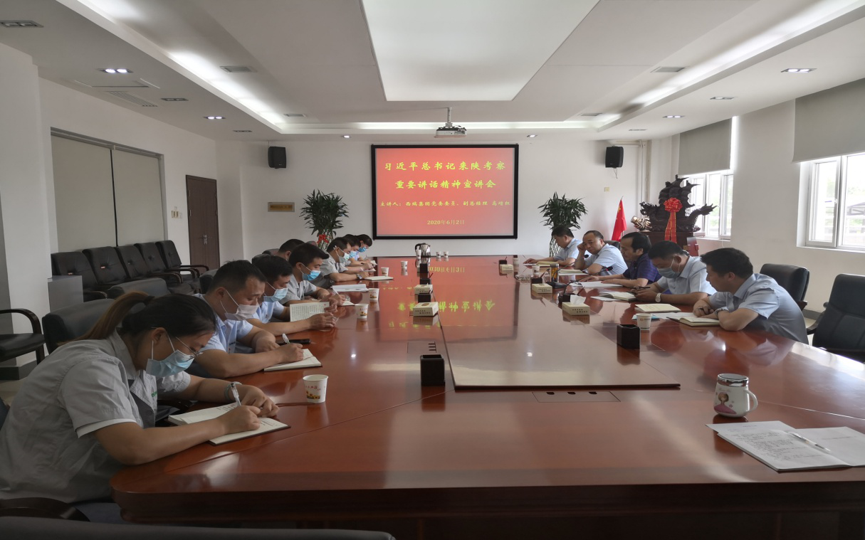 萬眾一心加油干  爭當時代弄潮兒 ——西瑞庫公司支部深入學習習近平總書記來陜考察講話精神