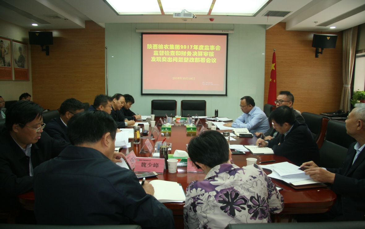 糧農(nóng)集團(tuán)召開監(jiān)事會監(jiān)督檢查和財務(wù)決算審核發(fā)現(xiàn)突出問題整改部署會