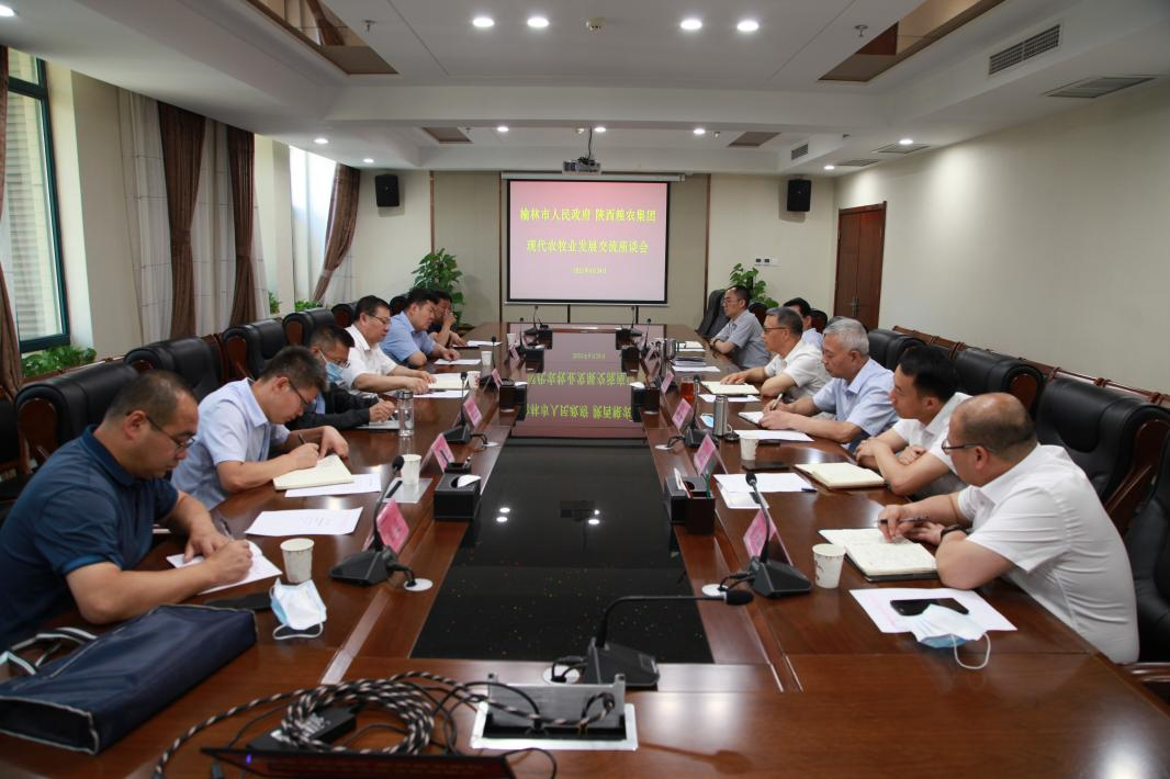 榆林市副市長(zhǎng)沈效功來糧農(nóng)集團(tuán)座談交流